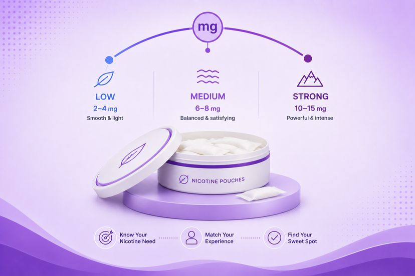 Nicotine Pouch Strengths Explained: How to Pick the Right mg Without Guessing